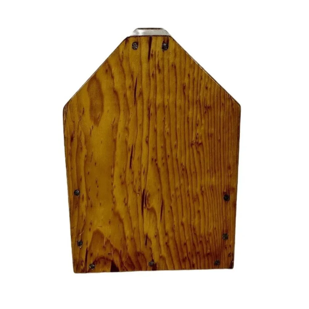 Vintage Wood Top Handle Open Tool Caddy Tote Carry Storage Shoeshine Box